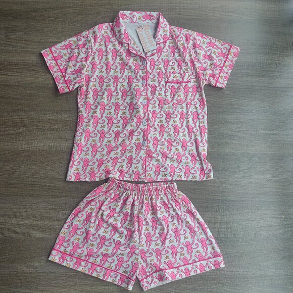 Roller Rabbit Cute Monkey Pajamas Set - Picture 1 of 7